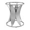 Armen Living Petal Modern Glass and Stainless Steel Round Pedestal Dining Table LCPTDIGLBS - alternate 5